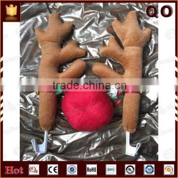 Newest Christmas reindeer car antlers and nose for decoration