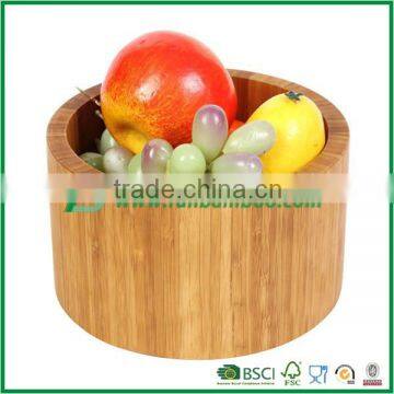 Round bamboo fruit bowls serving bowls from fujian province