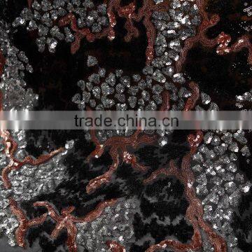 Sequin Embroidery Cloth;3mm 3mm +3mm Gold Embroidery Cloth;Polyester Fiber;dress, Home Textile Toys Crafts Use photo-3