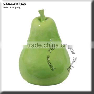 green ceramic pear decoration