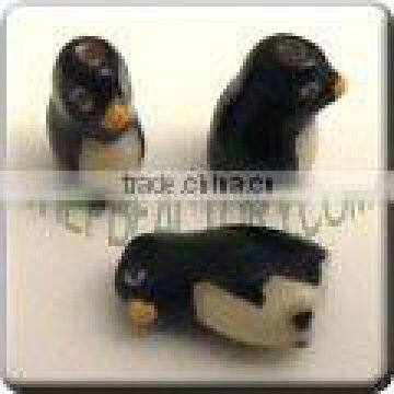 Ceramic small animal shape bead - Cute little Penguin