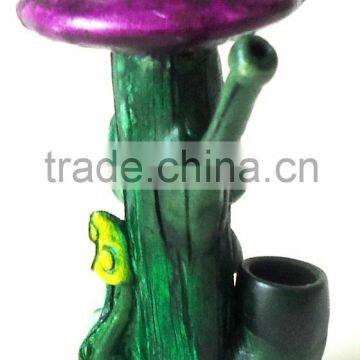 Resin Peruvian Smoking Pipe - Frog & Mushroom photo-4