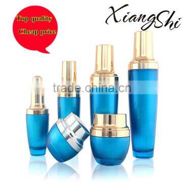 cosmetic lotion bottle and jar glass container