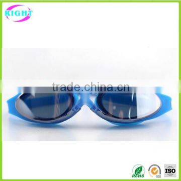 Fashionable tropical waterproof silicone rubber swimming goggles