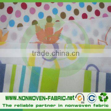 Spunbond wallpaper table 100% polypropylene non-woven fabric,various pattern printed fabrics