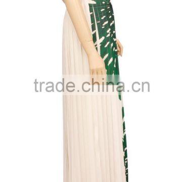 2015 Spring Fashion Designer Ladies Skirts Chiffon Pleated Girls Maxi Skirts photo-2