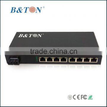 Hot selling 10/100/1000M 8 *10/100M Base TX to 100M FX Fast Ethernet Switch