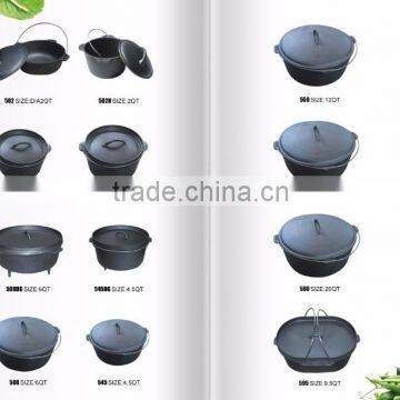 Factory Sale Full Size Dutch Oven Pre-Seasoned Cast Iron Dutch Oven photo-2