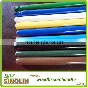 colorful lacquer painted wooden broom handle