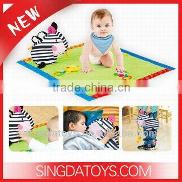 Hot Baby Star Product Lovely Zebra Play Blanket For Infant