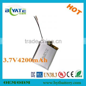 Big capacity 3.7v 105565 4200mAh high capacity polymer DVD battery