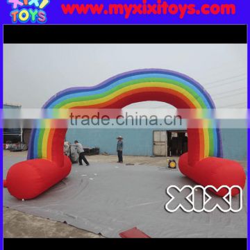 XIXI PVC Cheap Inflatable Rainbow Wedding Arch