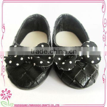 Beautiful 2016 fashion black doll shoes for sale , OEM doll shoes