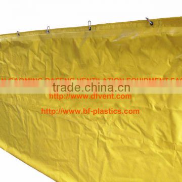 Yellow Layflat mining and tunnel vent ducting