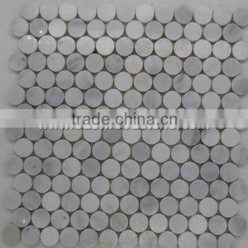 Bianco Carrara White Marble Mosaic Tile photo-2