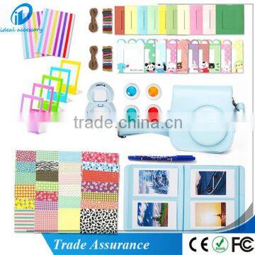 10 in 1 Fujifilm Instax Mini 8 Camera Accessories Bundles Set -Camera Case/ Album/ Selfie Lens/ Close-Up Lens/ Frame