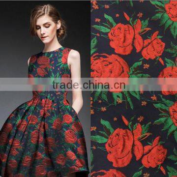 China hot selling polyester dobby satin fabric, jacquard design