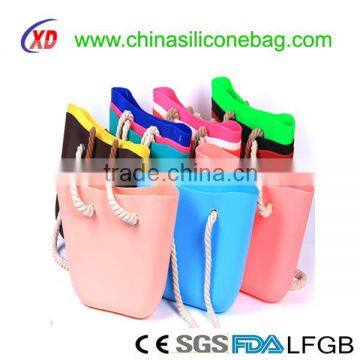 New design fashion candy color beach bag , silicon bag ,women bag 2014