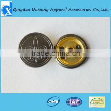 fashion pewter snap button for jeans