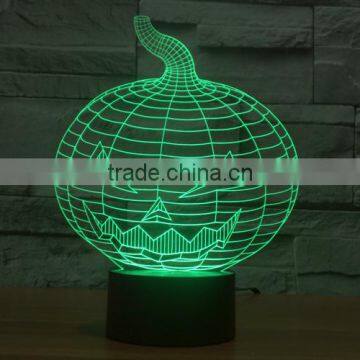 Pumpkin Shape Decorate in Hallowmas Novelty 3D Led Night Light Lamp Kids Baby Bedroom photo-2