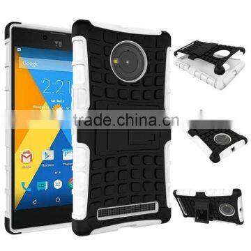New Arrival Rugged Hard TPU+PC Robot Phone cases 2 in 1 Back Cover Stand Holder kickstand case for Micromax Yu Yuphoria