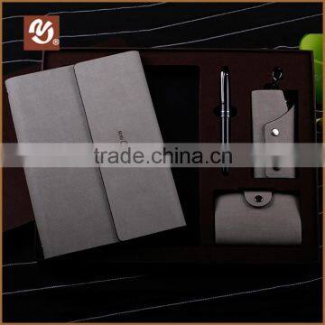 Promotional Luxury PU covered organizer gift set business