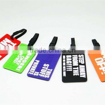 Custom Made Soft PVC Luggage Tag With Name Label/ Silicone Soft Pvc Luggage Tag photo-3