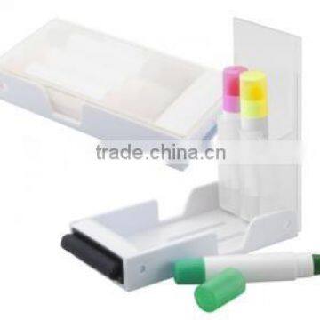 3pk Solid Multifunction Highlighter Set With Brush photo-2