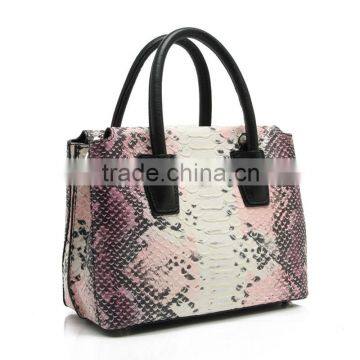 CSS1526-001 2016 New Product Lady Bags Wayuu Mochila Bag Colorful Snake Leather Bag Fashion Handbag Wholesale Ladies Handbag OEM