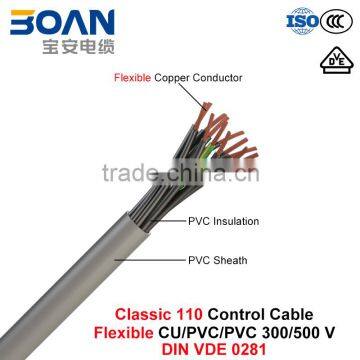 Classic 110, Control Cable, Flexible CU/PVC/PVC, 300/500 V (DIN VDE 0281)