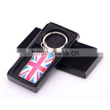 Custom country flag Keyring, Crystal Glass Metal Keychain for Promotion , Decorations , Gifts