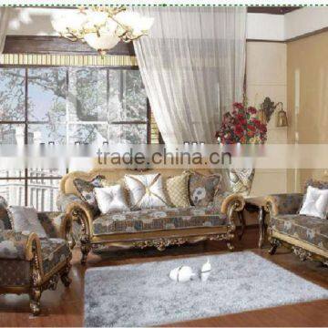 Fabric cover antique living room sofa