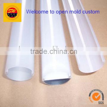 OEM transparent PVC/PC extrusion lampshade for LED