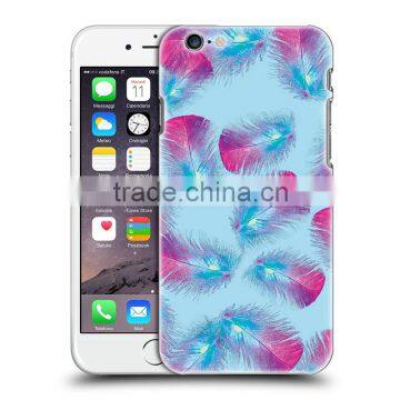Chinese factory wholesale feather design customized free sample phone case for cell phone