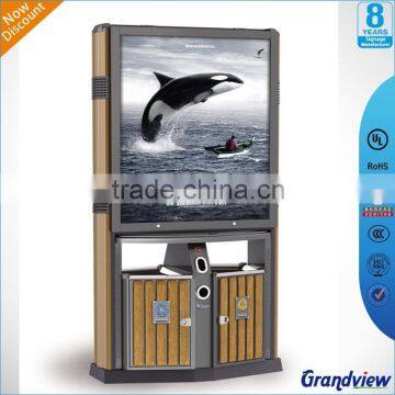 outdoor led light dust bin light box advertising with static poster