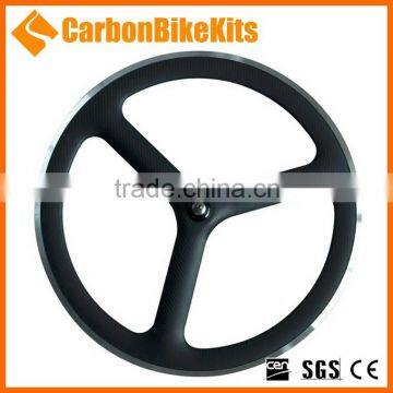 3SW-AC Alloy Brake Surface 700C 3 Spokes Bicycle Carbon Clincher Bicycle Wheel
