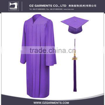 Unisex College Matte Purple Bachelor Graduation Gown