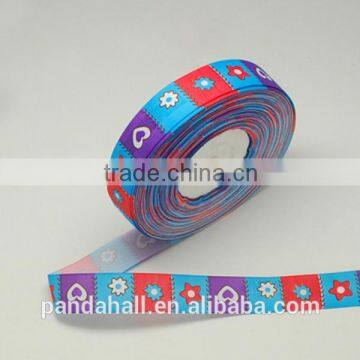 25mm Printed Grosgrain Ribbon, 50yards/roll(SRIB-S009-25mm-2)