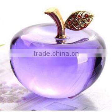 Vivid Crystal Crafts Gifts Crystal Apple For Christmas Decoration&Gift