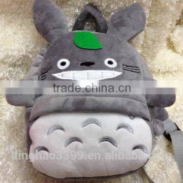 Hot sell plush backpack cute totoro backpack Japan comic shape backpack