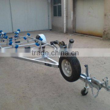 5.5m brake boat trailer with wobbly rollers