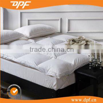 China wholesale Comfortable Duck down full cotton fabric mattress pad