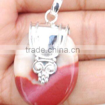 Sterling Silver Blue Topaz Pendant, Semiprecious Pendant, jewellery designs