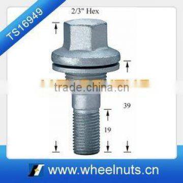 dacroment m14x1.5mm with large rim high strength wheel bolt