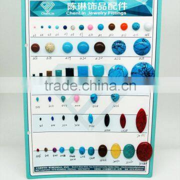 Acrylic turquoise gemstone for jewelry making, ring bracelet and other fashion accessories