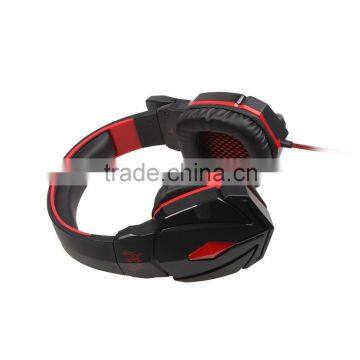 Hot selling china wired gamer headphone with mic for promotion sales