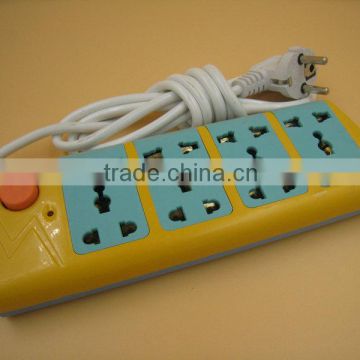 EU plug extension power strip for Thailand Indonesia Singapore etc