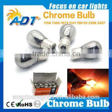 TURN PARK SIGNAL BULB Auto car Chrome Silver bulb car accessories