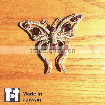 Delicacy Manual Design Butterfly Sterling Silver Necklaces Jewelry photo-6
