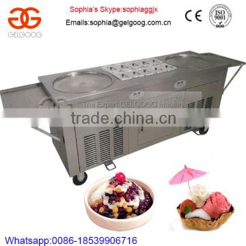 2016 New Style -30 C Degree Fried Ice Cream Machine Double Pan                        
                                                Quality Choice